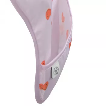 Lassig αδιάβροχο σετ σαλιάρες 6m+ Happy Rascals Heart Lavender
