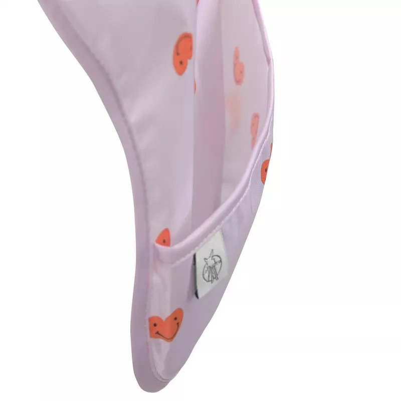 Lassig αδιάβροχο σετ σαλιάρες 6m+ Happy Rascals Heart Lavender
