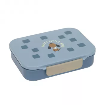 Lassig Lunchbox Bento με χωρίσματα Pattern Party μπλε/πράσινο