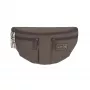 PALOPA Emma τσάντα λιχουδιών σκύλου Fanny Pack Crinkled Nylon Chocolate