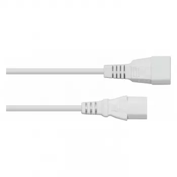 KABELMEISTER IEC C14 σε C13 Καλώδιο επέκτασης 1m Λευκό