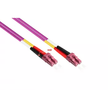 Kabelmeister Καλώδιο Patch LWL Duplex OM4 Multimode 50/125 LC/LC LSZH εναλλασσόμενης πολικότητας - Καλώδιο δικτύου οπτικών ινών