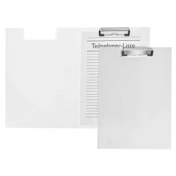 Foldersys Διαφανής θήκη με κλιπ A4 PVC