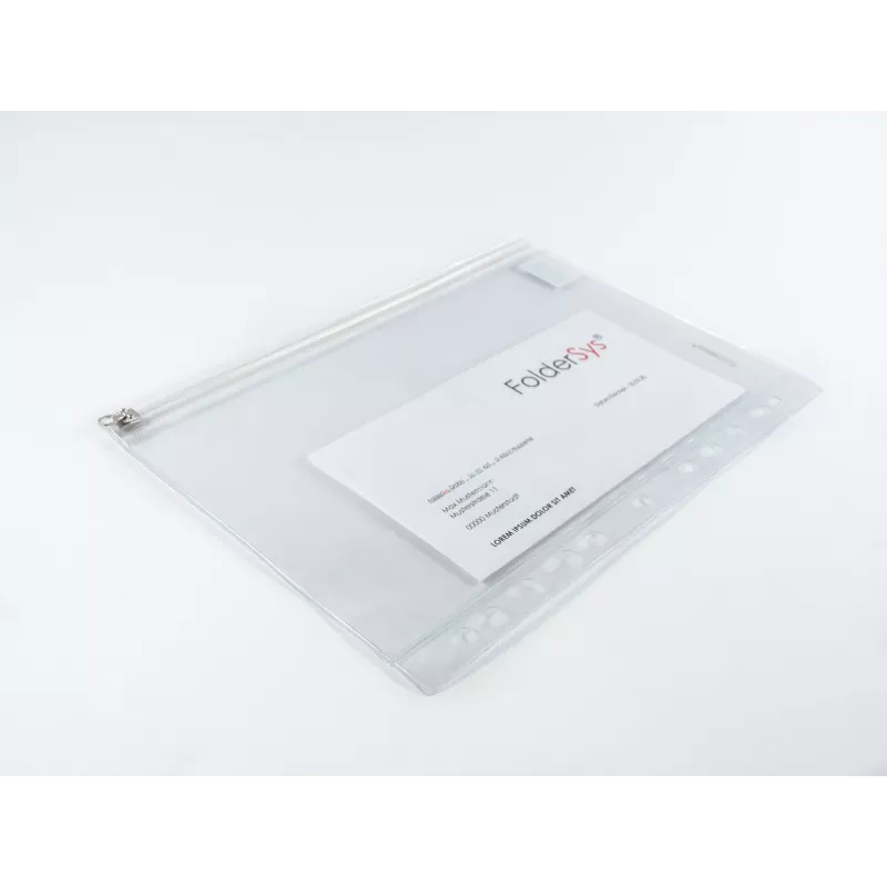 FolderSys Θήκη συλλογής εγγράφων 40410-00 213/190x305mm PVC διαφανής