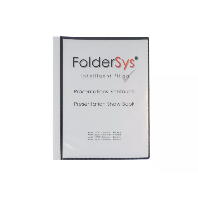 FolderSys Βιβλίο παρουσίασης A4 μαύρο με 10 θήκες