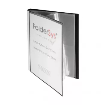 FolderSys Βιβλίο παρουσίασης A4 μαύρο με 30 θήκες