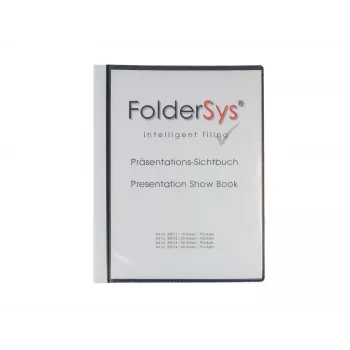 FolderSys Βιβλίο παρουσίασης A4 μαύρο με 30 θήκες
