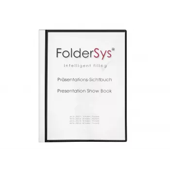 Foldersys Βιβλίο παρουσίασης A4 μαύρο 40 θήκες