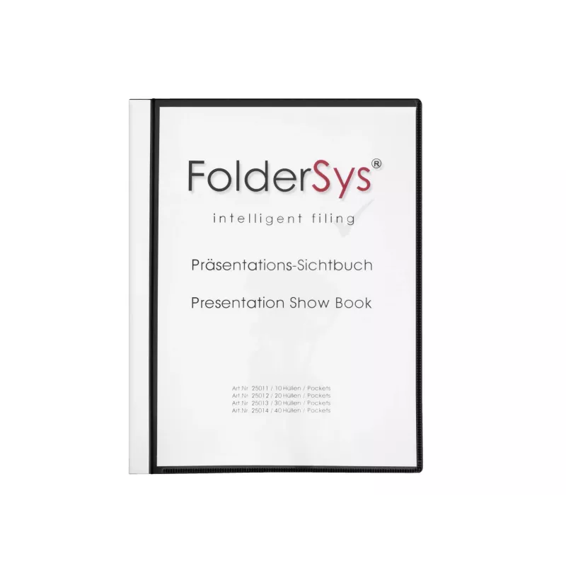 Foldersys Βιβλίο παρουσίασης A4 μαύρο 40 θήκες