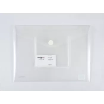 FolderSys Θήκη A4 οριζόντια με θήκη CD/Jewel Case, διάφανη, συσκευασία 10 τεμ.