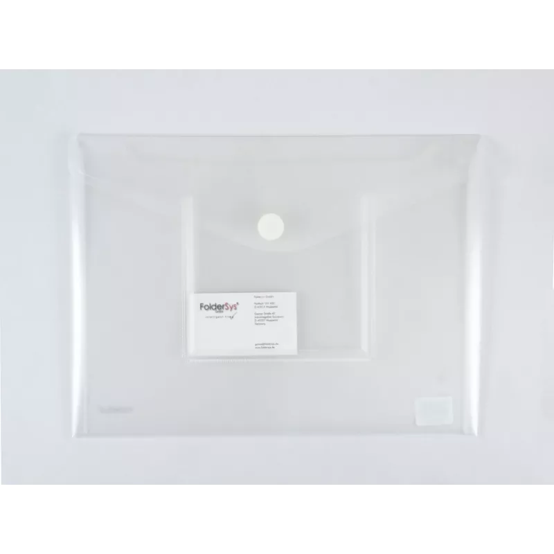 FolderSys Θήκη A4 οριζόντια με θήκη CD/Jewel Case, διάφανη, συσκευασία 10 τεμ.