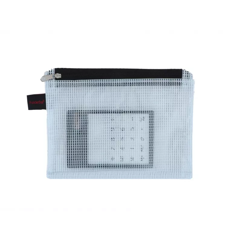 FolderSys Θήκη με Φερμουάρ A6 διάφανη PVC