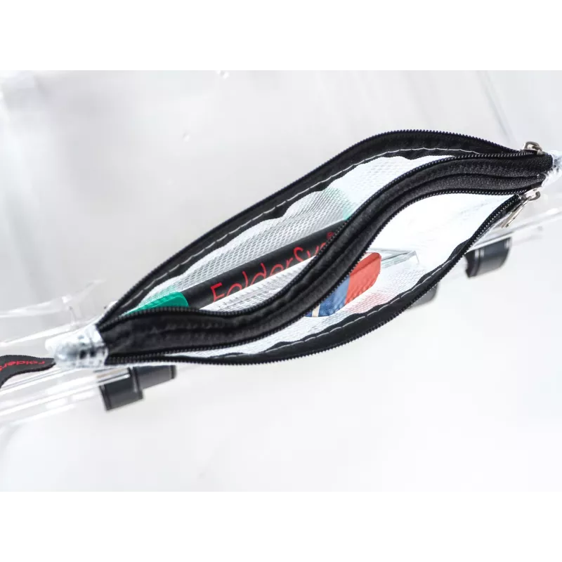 FolderSys Θήκη με Φερμουάρ A6 διάφανη PVC