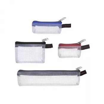 FolderSys Σετ 4 Θηκών με Φερμουάρ 1x 170x40 mm Γκρι 3x 80x55 mm Μαύρο/Γκρι