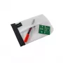 FolderSys SnapBag DIN A6 διαφανής θήκη εγγράφων χωρίς PVC με μαύρη ραφή