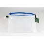 Foldersys θήκη εγγράφων με φερμουάρ A4 διαφανές/μπλε 0,28 mm 1 τεμ.
