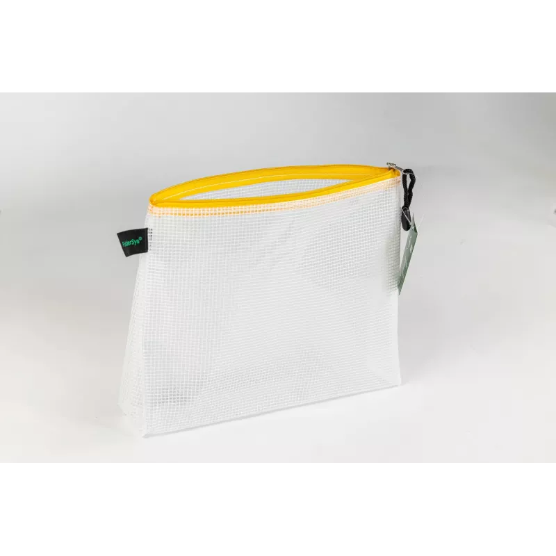 FolderSys θήκη εγγράφων με φερμουάρ A5 διαφανές/κίτρινο 0,28 mm 1 τεμ.