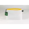 FolderSys θήκη εγγράφων με φερμουάρ A5 διαφανές/κίτρινο 0,28 mm 1 τεμ.