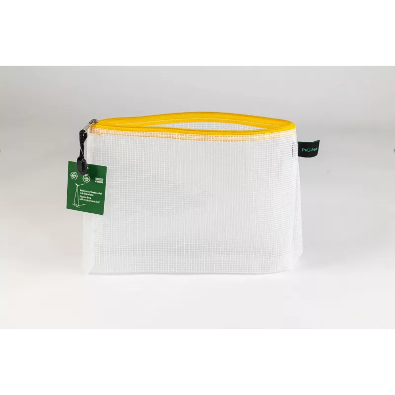 FolderSys θήκη εγγράφων με φερμουάρ A5 διαφανές/κίτρινο 0,28 mm 1 τεμ.