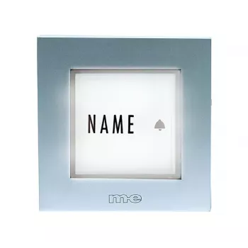 M-E MODERN-ELECTRONICS KTB-1 S πλάκα κουδουνιού πόρτας 1 θέσης ασημί 12 V/1 A