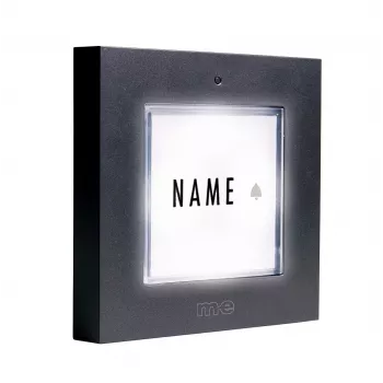 M-E MODERN-ELECTRONICS KTB-1 A κουδούνι πόρτας φωτιζόμενο ανθρακί
