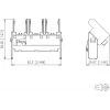 METZ CONNECT BTR E-DAT subway Πλαίσιο Module 3 Θυρών - Πλαίσιο για Συνδέσεις