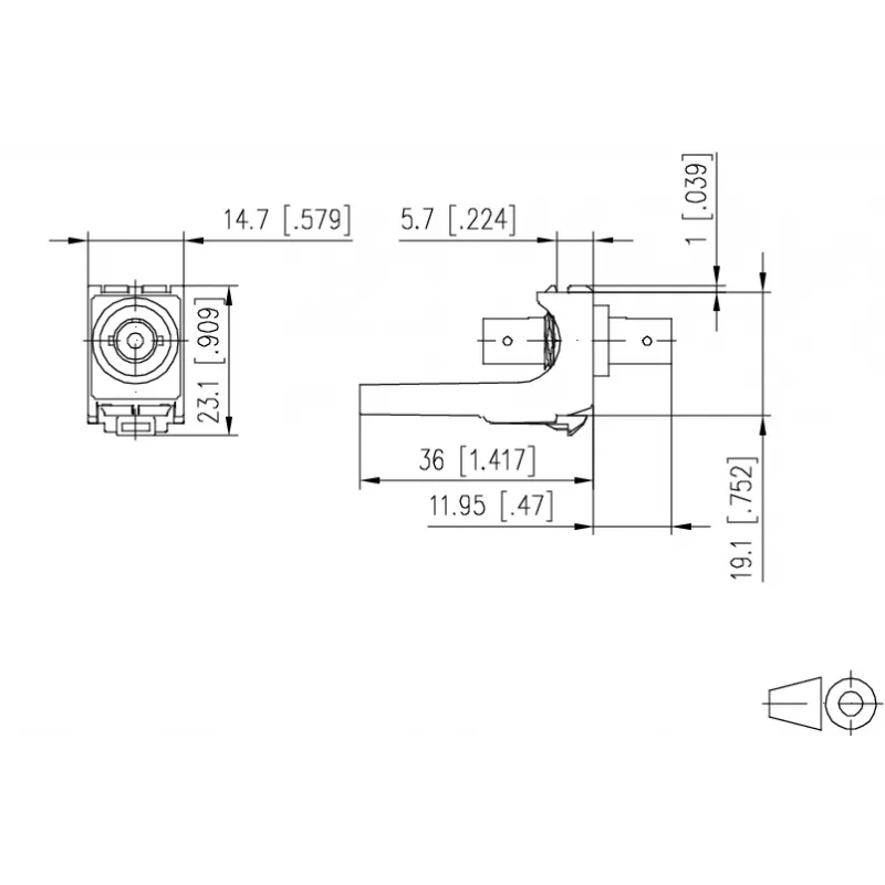 METZ CONNECT ST Simplex Προσαρμογέας Οπτικής Ίνας Multimode/Singlemode Λευκό