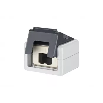 METZ CONNECT E-DAT Modular Θήκη με 12 Θύρες, Ανοιχτό Γκρι (RAL 7035), IP20, κενή