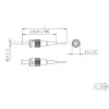 METZ CONNECT 150M1AO0020E Καλώδιο Patch Οπτικής Ίνας OM3 ST/PC 2 m Multi