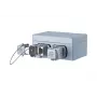 METZ CONNECT E-DAT Industry IP67 V5 επιτοίχια πρίζα δικτύου 2 θυρών, αλουμίνιο, γκρι (1401060320ME)