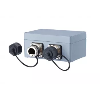 METZ CONNECT 1401010620ME Βιομηχανική Πρίζα Ethernet, Γκρι, Μέταλλο, IP67, 124x78x57 mm
