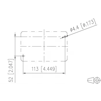 METZ CONNECT 1401010620ME Βιομηχανική Πρίζα Ethernet, Γκρι, Μέταλλο, IP67, 124x78x57 mm