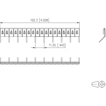 METZ CONNECT 850349-02 Μπλοκ Ακροδεκτών Αποσύνδεσης - 1-πολικό, Σύνδεση με Βίδα, DIN-Schiene, Μαύρο, IP20
