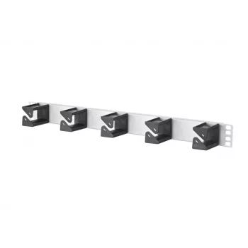 METZ CONNECT BTR Cable Manager 1RU - Πάνελ διαχείρισης καλωδίων - ανοδιωμένο αλουμίνιο - 1U - 19 ίντσες