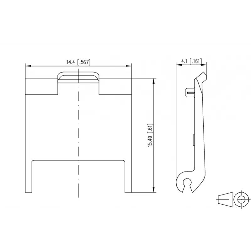 METZ CONNECT Κάλυμμα Keystone Module Μαύρο ABS συσκευασία 10 τεμ.