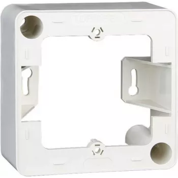 METZ CONNECT OpDAT Design Πλαίσιο 1 Module χωρίς Βίδες Καθαρό Λευκό RAL 9010 85x43mm
