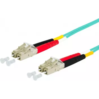 METZ CONNECT 151J1JOJO50E Καλώδιο οπτικής ίνας LC Duplex σε LC Duplex 50/125µm Multimode OM3 5m Aqua