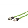 METZ CONNECT M12 σε RJ45 Patchkabel, Cat.5e, 2m, D-codiert, PUR, πράσινο