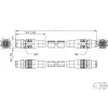METZ CONNECT M12 σε RJ45 Patchkabel, Cat.5e, 2m, D-codiert, PUR, πράσινο