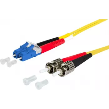 METZ CONNECT OpDAT Patchkabel OS2 LC Duplex σε 2x ST Singlemode 1m κίτρινο I-V(ZN)H