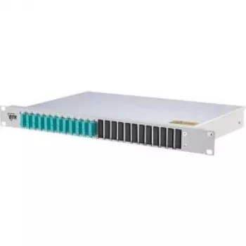 METZ CONNECT 150255BA12-E Patch panel οπτικών ινών 1U 24-Port LC-Duplex OM4 - γκρι (RAL 7035)