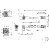 METZ CONNECT M12 2m 8-πολικό X-codiert 142M2X19020