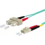 METZ CONNECT OpDAT Patchkabel SC Duplex σε LC Duplex OM3 5m Aqua
