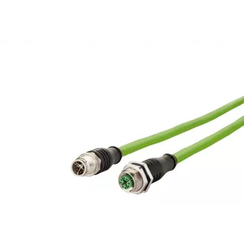 METZ CONNECT 142M2X12020 - 2 m - Cat6a - M12 - M12 - πράσινο