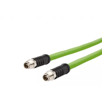 METZ CONNECT M12-M12 8-polig X-kodiert Schleppkette 10 m
