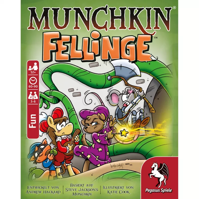 Pegasus Spiele Munchkin Fellinge (Demented Dungeons) επέκταση επιτραπέζιου παιχνιδιού καρτών