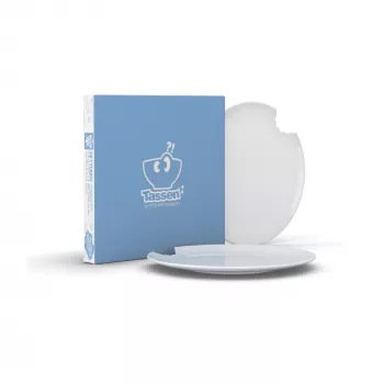 FIFTYEIGHT PRODUCTS FIFTYEIGHT 2 Πιάτα γλυκού με άκρη δαγκωματιάς Ø 20 cm Λευκό