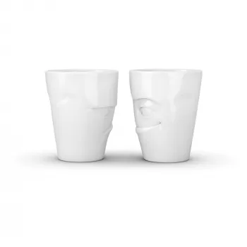 FIFTYEIGHT PRODUCTS Φλιτζάνι 350ml - Grumpy & Mischievous White