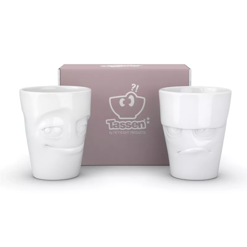FIFTYEIGHT PRODUCTS Φλιτζάνι 350ml - Grumpy & Mischievous White