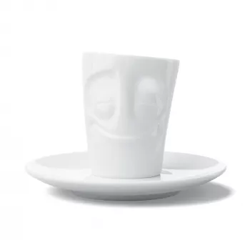 FIFTYEIGHT PRODUCTS Κούπα εσπρέσο με λαβή 80ml - Cheerful White